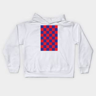 Barcelona Checkered Fan Flag 2019 - 2020 Jersey Design Kids Hoodie